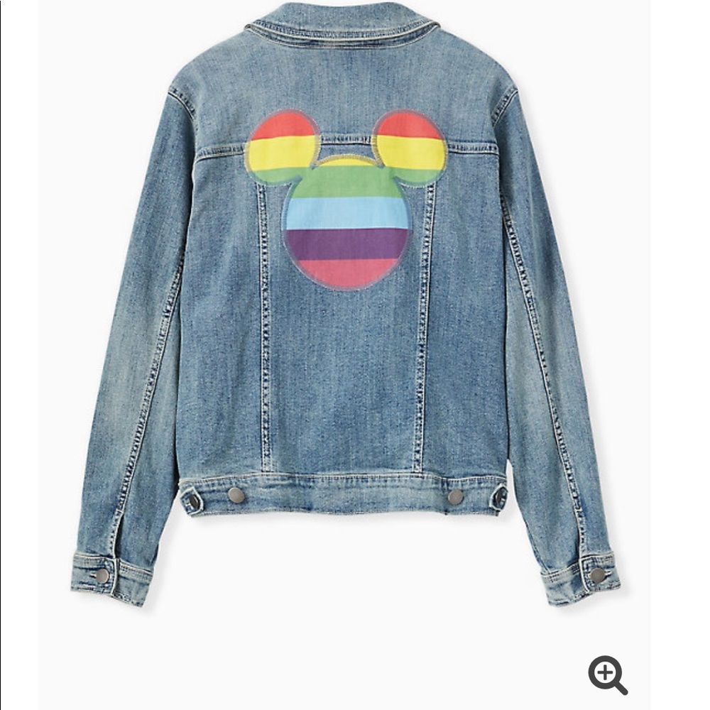 Torrid Disney Mickey Mouse Light Denim Jacket
